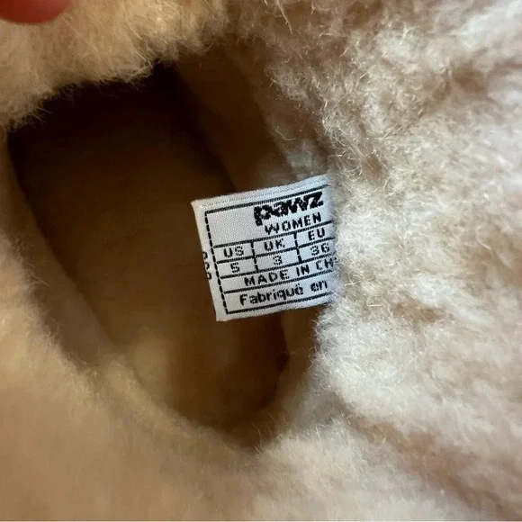 PAWZ Women Ginnie Duck Snow Boots sz 5 Hickory Brown Winter Shearling Leather - Picture 7 of 13